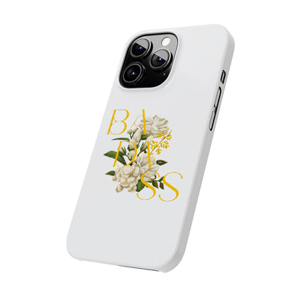 Flower Phone Case,  Trendy Phone Cover, Tattoo Flowers Phone, Slim Cool Phone