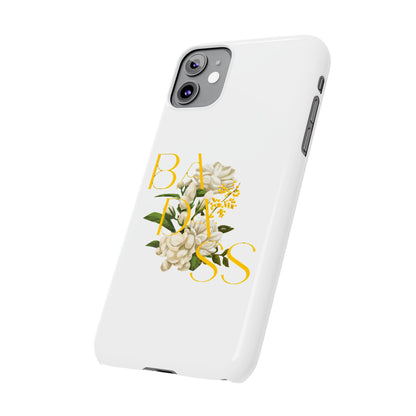 Flower Phone Case,  Trendy Phone Cover, Tattoo Flowers Phone, Slim Cool Phone