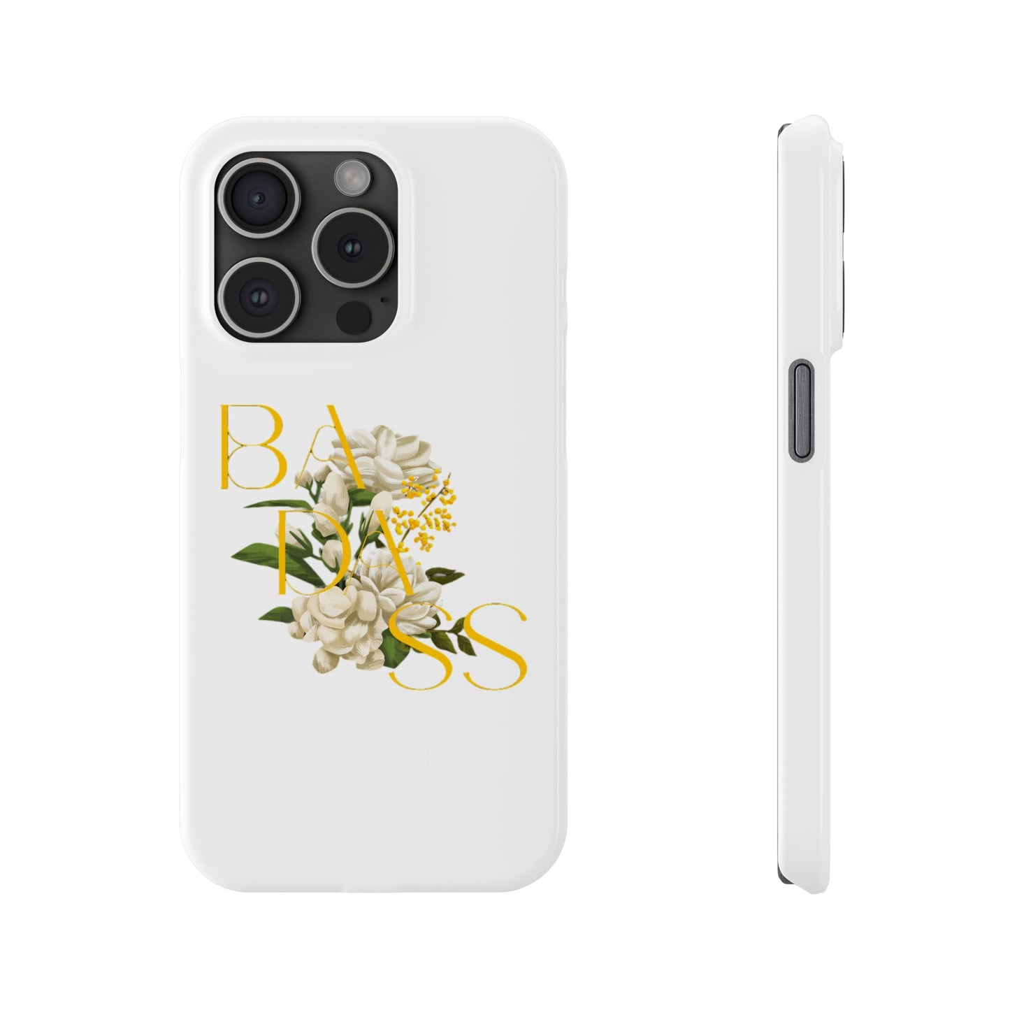 Flower Phone Case,  Trendy Phone Cover, Tattoo Flowers Phone, Slim Cool Phone