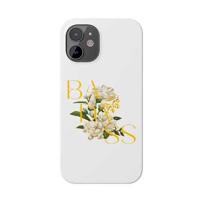 Flower Phone Case,  Trendy Phone Cover, Tattoo Flowers Phone, Slim Cool Phone