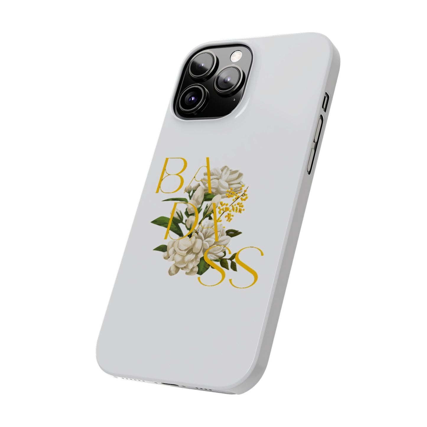 Flower Phone Case,  Trendy Phone Cover, Tattoo Flowers Phone, Slim Cool Phone