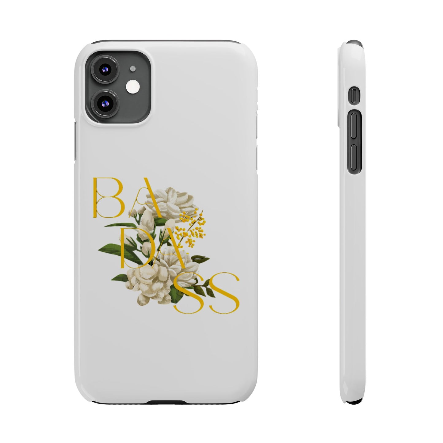 Flower Phone Case,  Trendy Phone Cover, Tattoo Flowers Phone, Slim Cool Phone