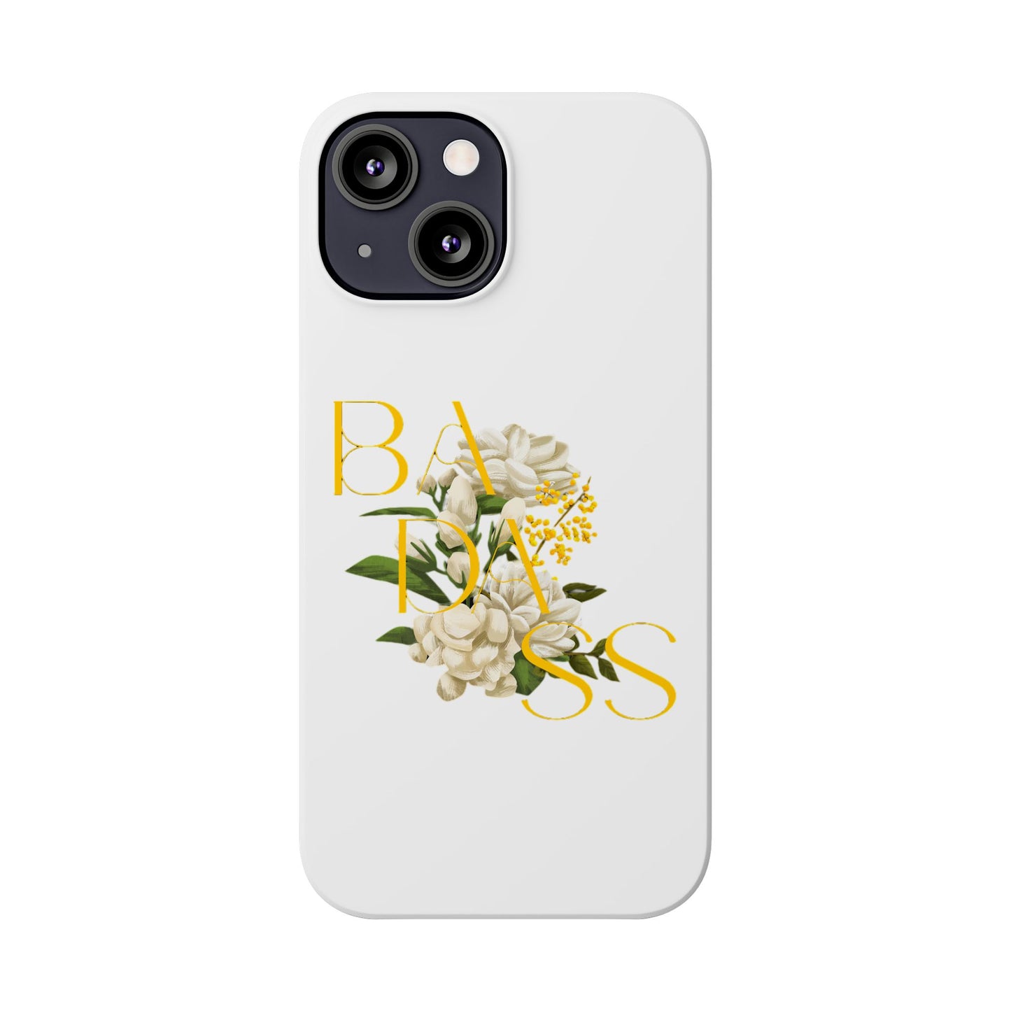 Flower Phone Case,  Trendy Phone Cover, Tattoo Flowers Phone, Slim Cool Phone