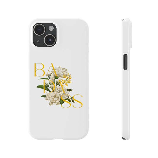 Flower Phone Case,  Trendy Phone Cover, Tattoo Flowers Phone, Slim Cool Phone