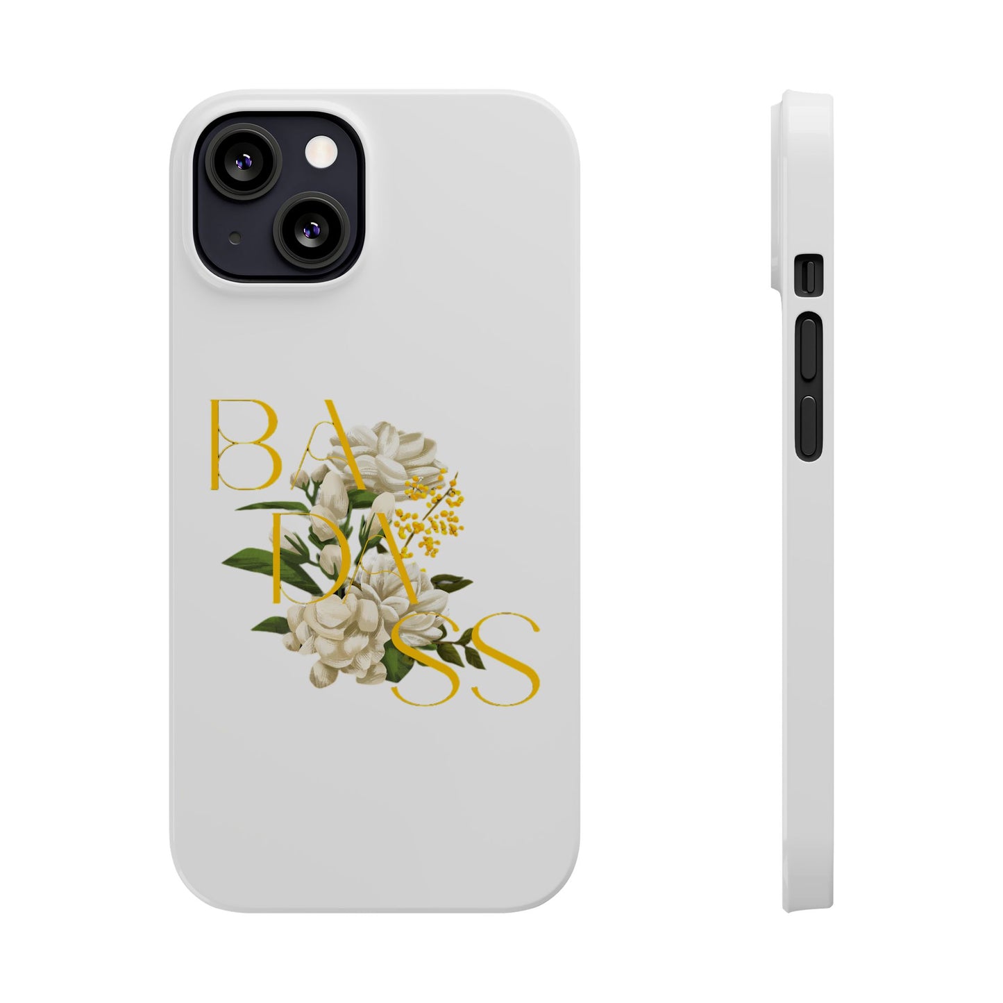 Flower Phone Case,  Trendy Phone Cover, Tattoo Flowers Phone, Slim Cool Phone