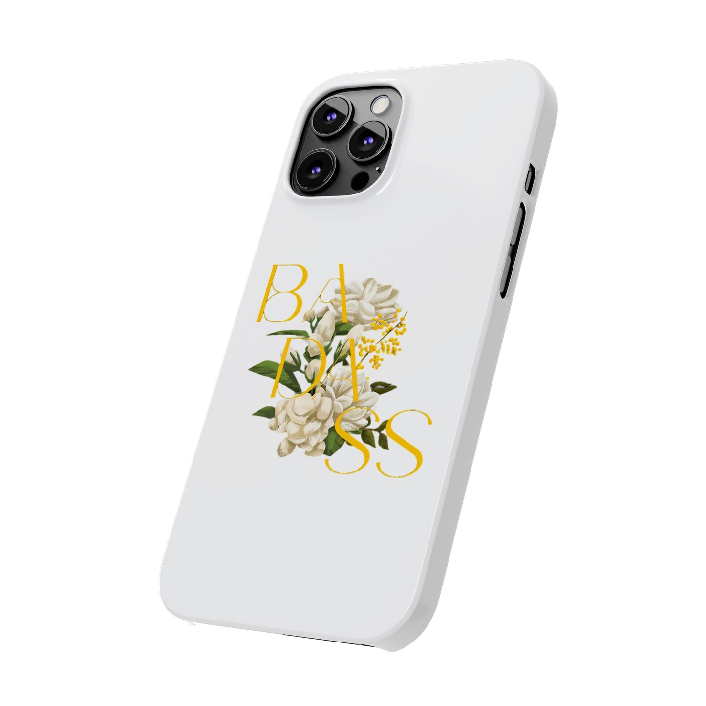 Flower Phone Case,  Trendy Phone Cover, Tattoo Flowers Phone, Slim Cool Phone