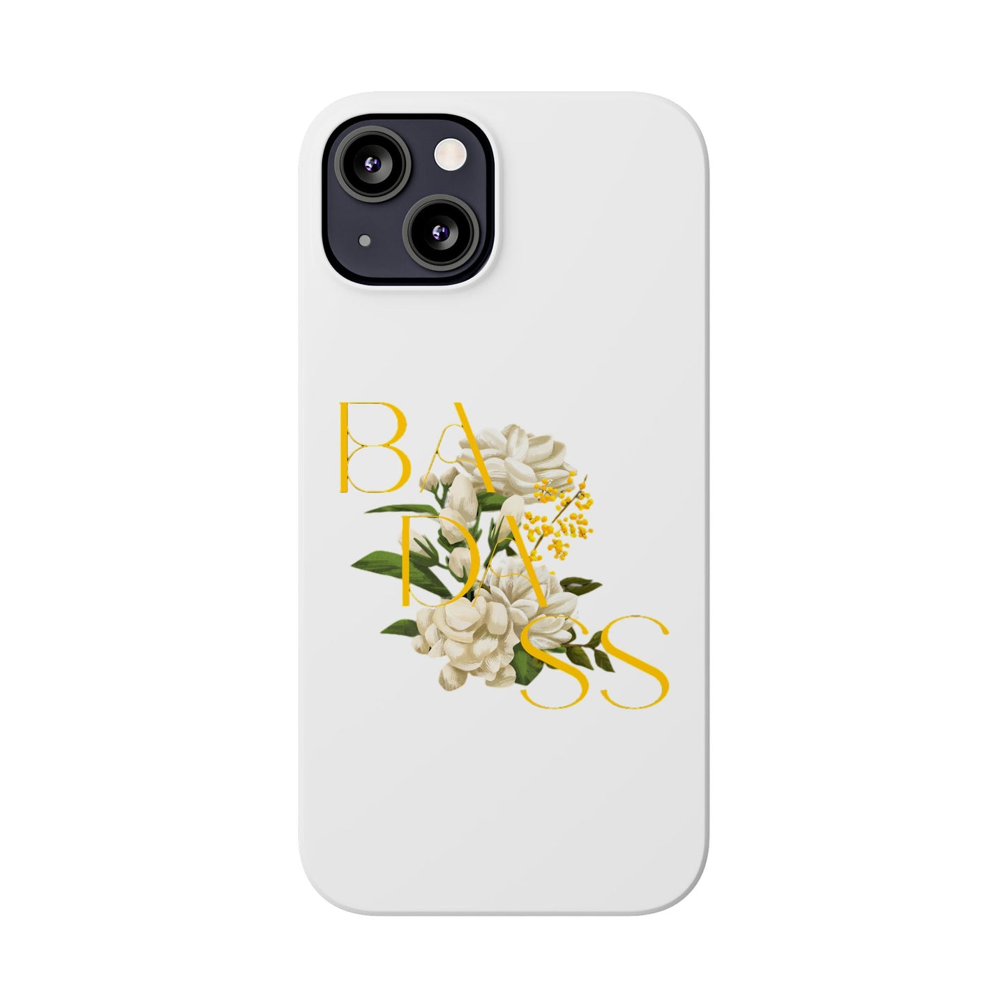 Flower Phone Case,  Trendy Phone Cover, Tattoo Flowers Phone, Slim Cool Phone