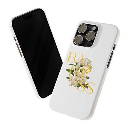 Flower Phone Case,  Trendy Phone Cover, Tattoo Flowers Phone, Slim Cool Phone