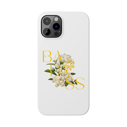 Flower Phone Case,  Trendy Phone Cover, Tattoo Flowers Phone, Slim Cool Phone