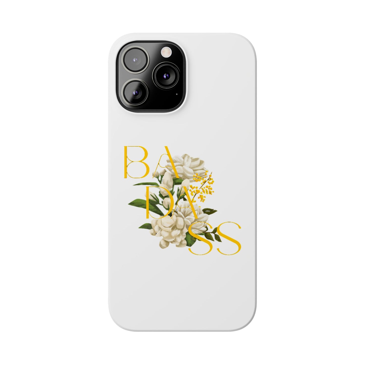 Flower Phone Case,  Trendy Phone Cover, Tattoo Flowers Phone, Slim Cool Phone