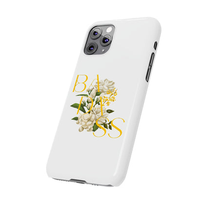 Flower Phone Case,  Trendy Phone Cover, Tattoo Flowers Phone, Slim Cool Phone