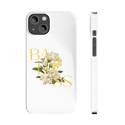 Flower Phone Case,  Trendy Phone Cover, Tattoo Flowers Phone, Slim Cool Phone