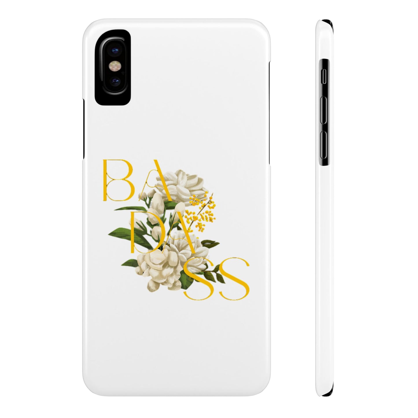 Flower Phone Case,  Trendy Phone Cover, Tattoo Flowers Phone, Slim Cool Phone