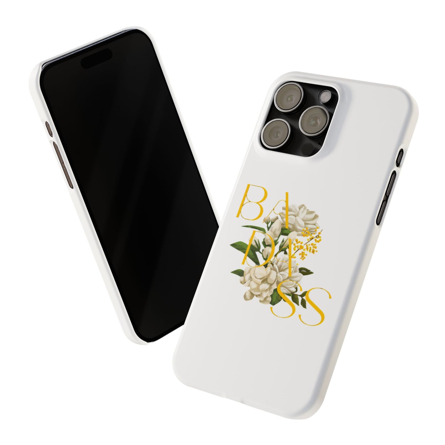 Flower Phone Case,  Trendy Phone Cover, Tattoo Flowers Phone, Slim Cool Phone