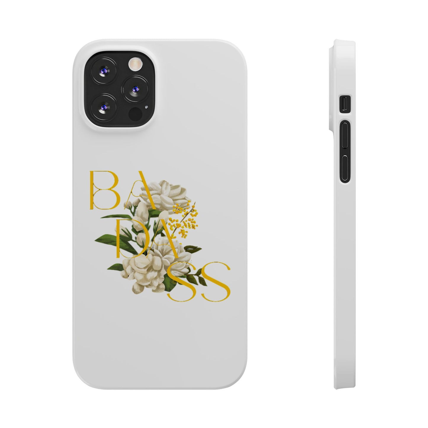 Flower Phone Case,  Trendy Phone Cover, Tattoo Flowers Phone, Slim Cool Phone