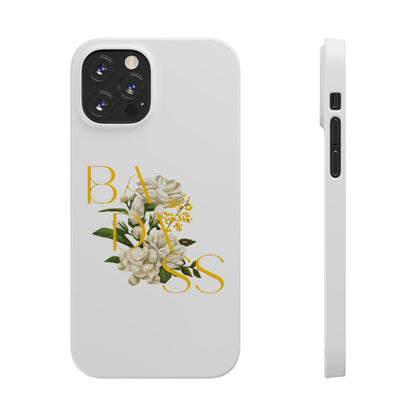 Flower Phone Case,  Trendy Phone Cover, Tattoo Flowers Phone, Slim Cool Phone