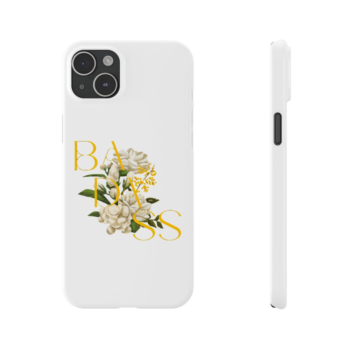 Flower Phone Case,  Trendy Phone Cover, Tattoo Flowers Phone, Slim Cool Phone