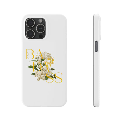 Flower Phone Case,  Trendy Phone Cover, Tattoo Flowers Phone, Slim Cool Phone