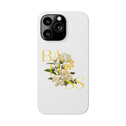 Flower Phone Case,  Trendy Phone Cover, Tattoo Flowers Phone, Slim Cool Phone