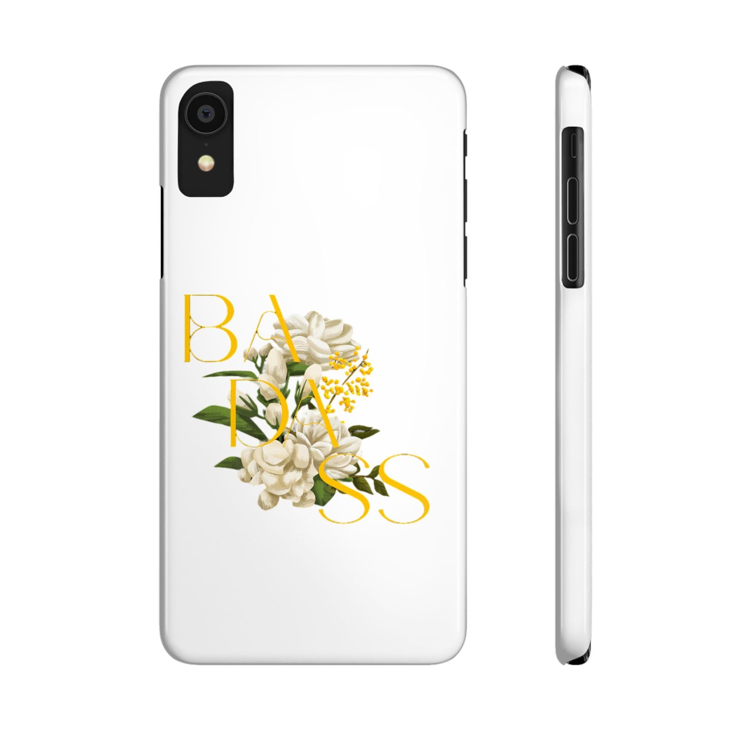 Flower Phone Case,  Trendy Phone Cover, Tattoo Flowers Phone, Slim Cool Phone