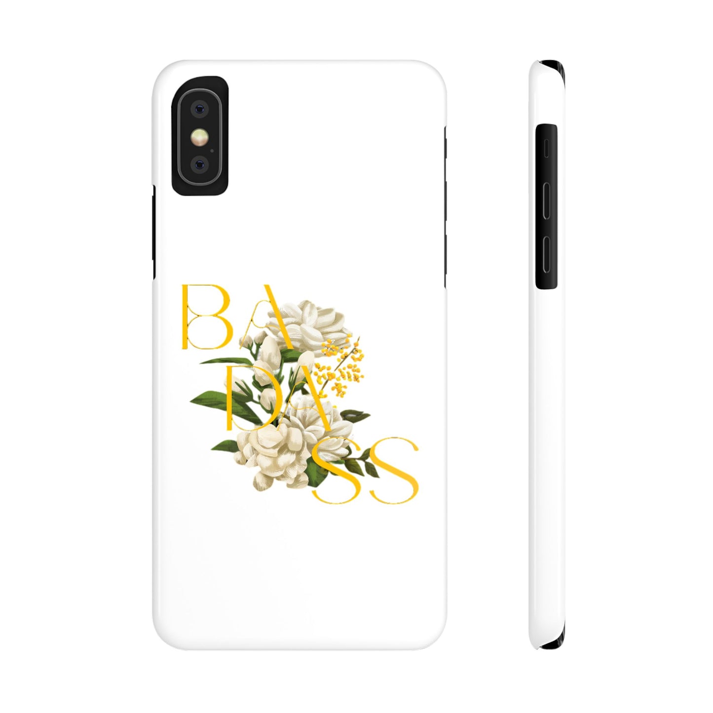 Flower Phone Case,  Trendy Phone Cover, Tattoo Flowers Phone, Slim Cool Phone