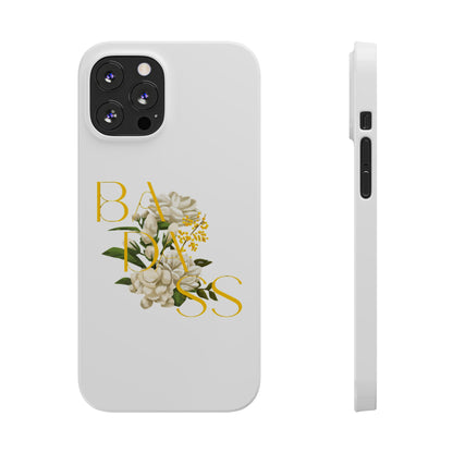 Flower Phone Case,  Trendy Phone Cover, Tattoo Flowers Phone, Slim Cool Phone