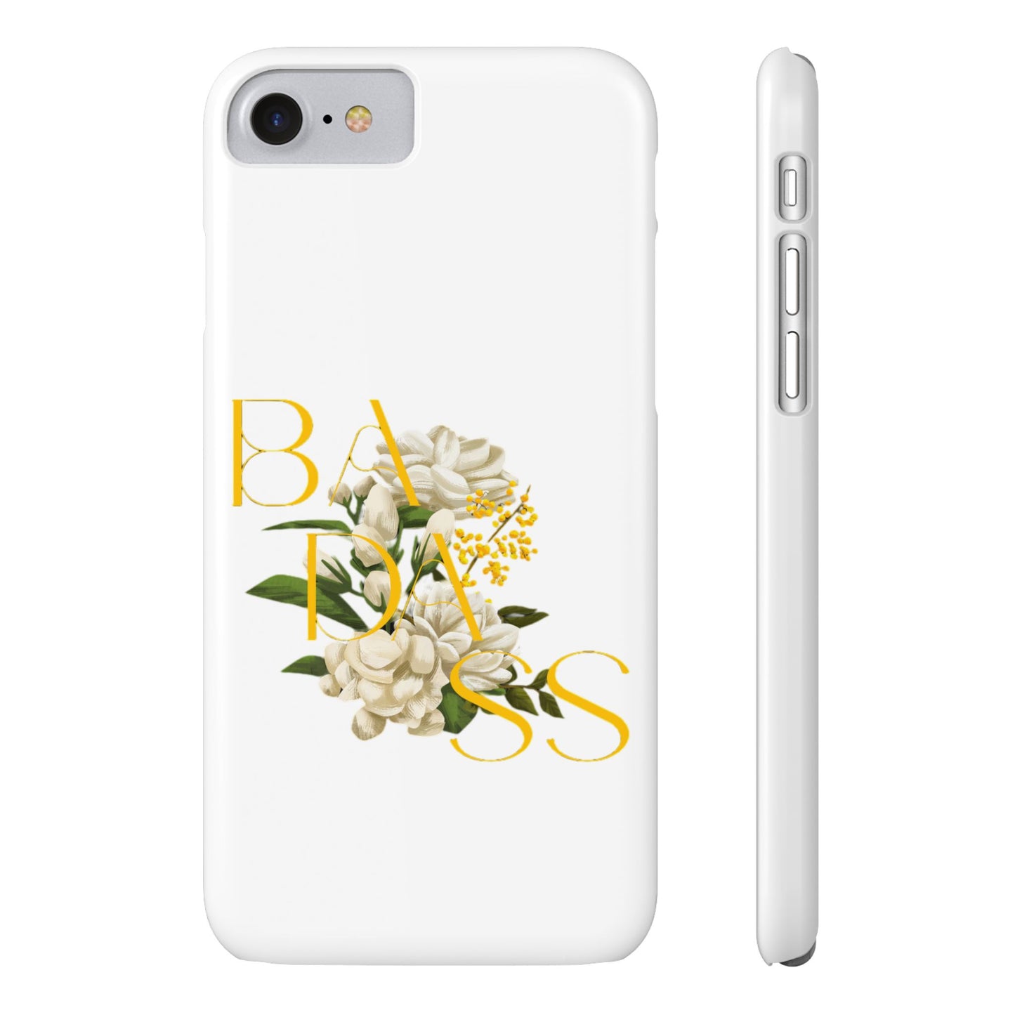 Flower Phone Case,  Trendy Phone Cover, Tattoo Flowers Phone, Slim Cool Phone