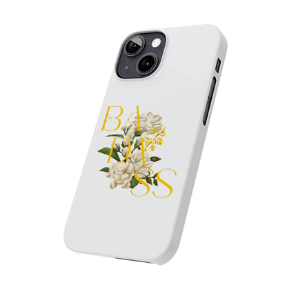 Flower Phone Case,  Trendy Phone Cover, Tattoo Flowers Phone, Slim Cool Phone