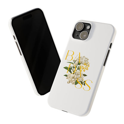 Flower Phone Case,  Trendy Phone Cover, Tattoo Flowers Phone, Slim Cool Phone