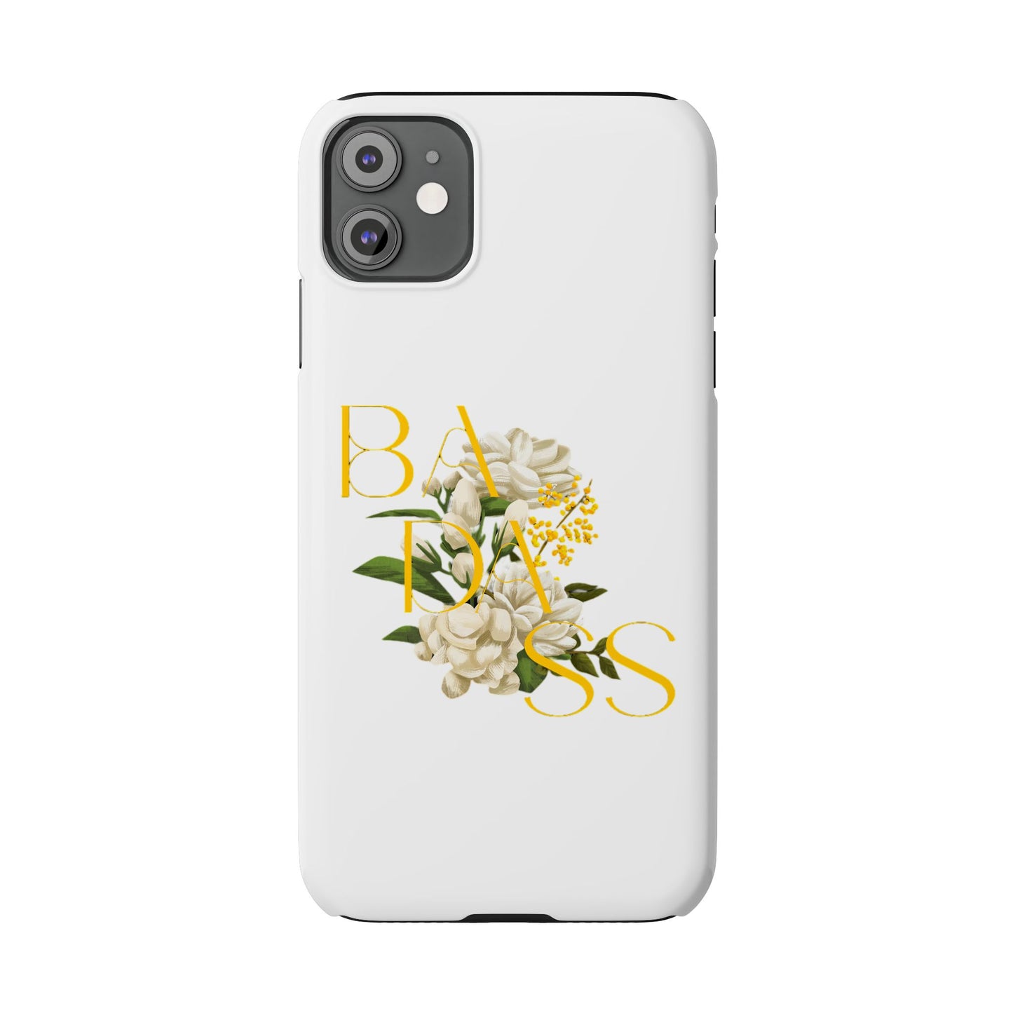 Flower Phone Case,  Trendy Phone Cover, Tattoo Flowers Phone, Slim Cool Phone