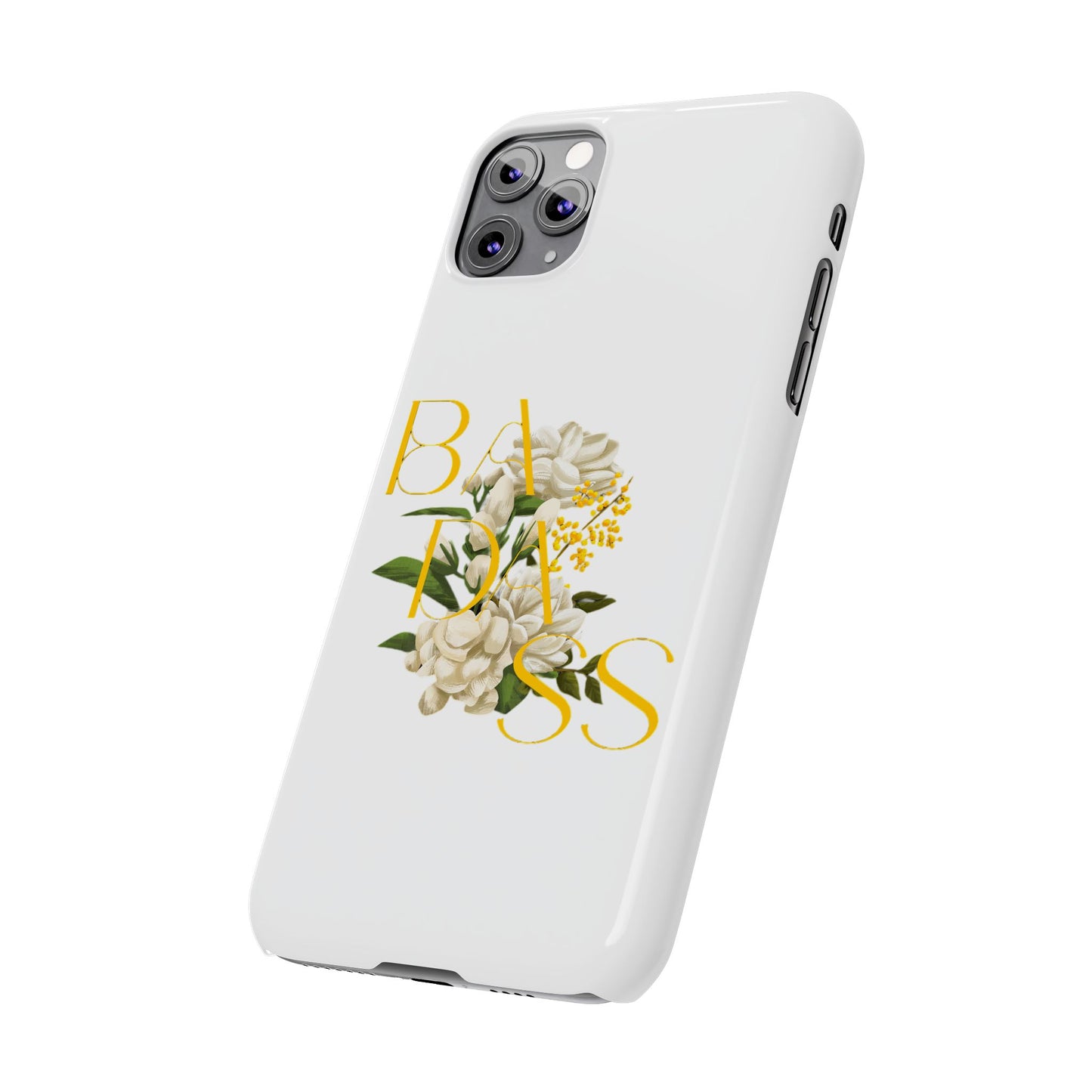 Flower Phone Case,  Trendy Phone Cover, Tattoo Flowers Phone, Slim Cool Phone