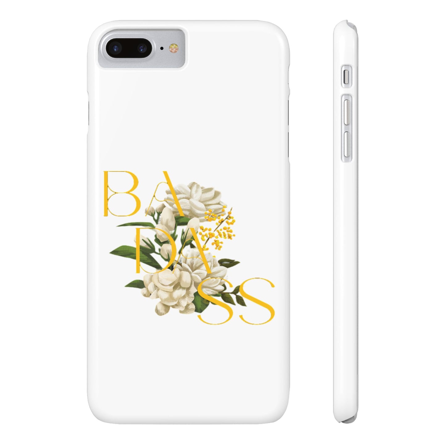 Flower Phone Case,  Trendy Phone Cover, Tattoo Flowers Phone, Slim Cool Phone